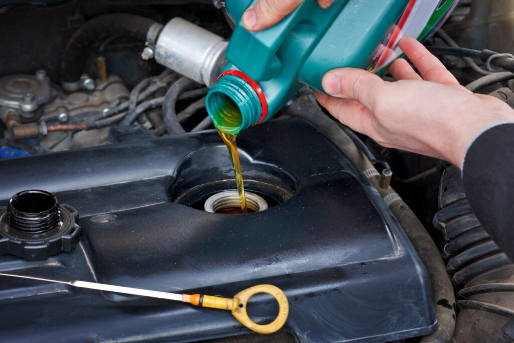 Topping Up Engine Oil and Dipstick